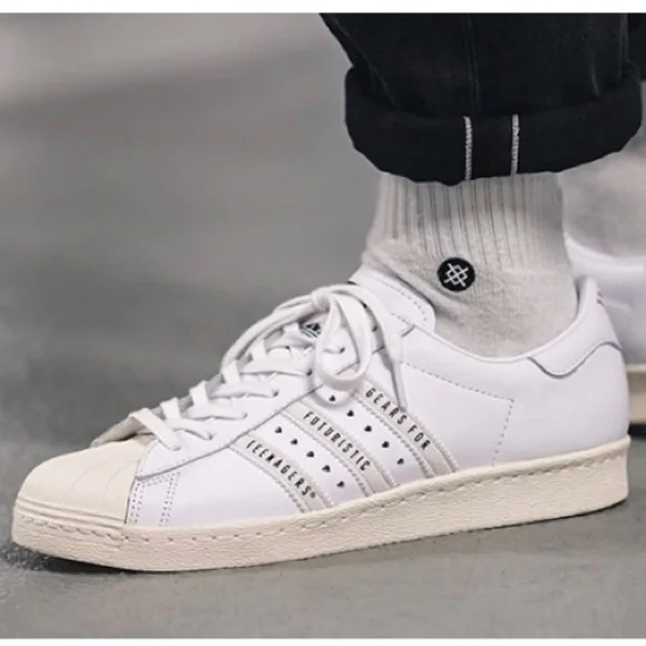 adidas gazelle silver green womens Adidas x Human Made Mens Superstar 80s Shoes – Extra Butter main image 0